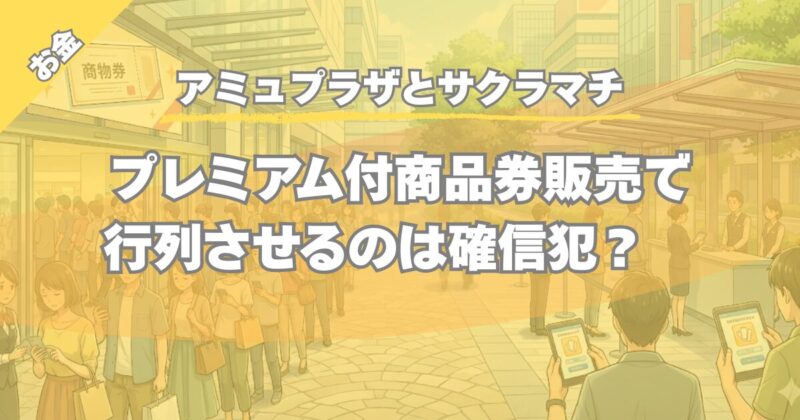 【なぜ並ばせる？】熊本プレミアム商品券1000人行列