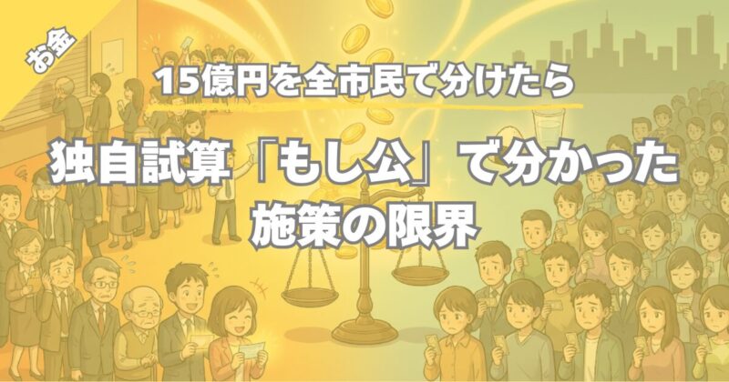 【1人たった2000円】熊本市プレミアム付商品券を全員に配ると？不公平の正体