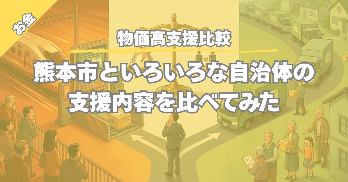 【自治体支援ランキング】熊本市と他市の物価高対策を比較