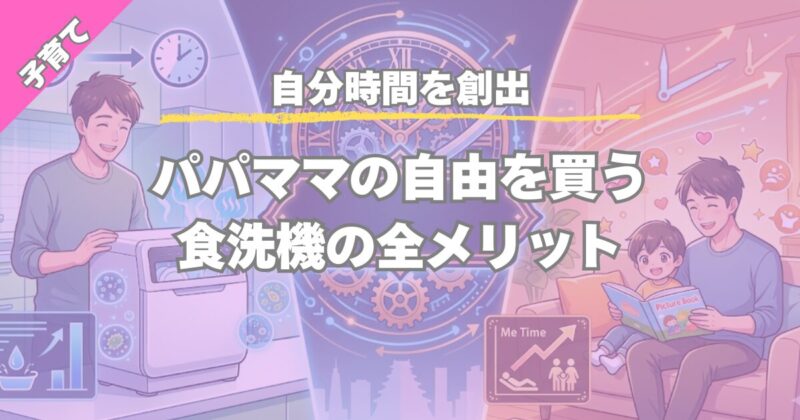 【自分時間を創出】食洗機の導入メリット。共働き家庭の時短家事と衛生対策
