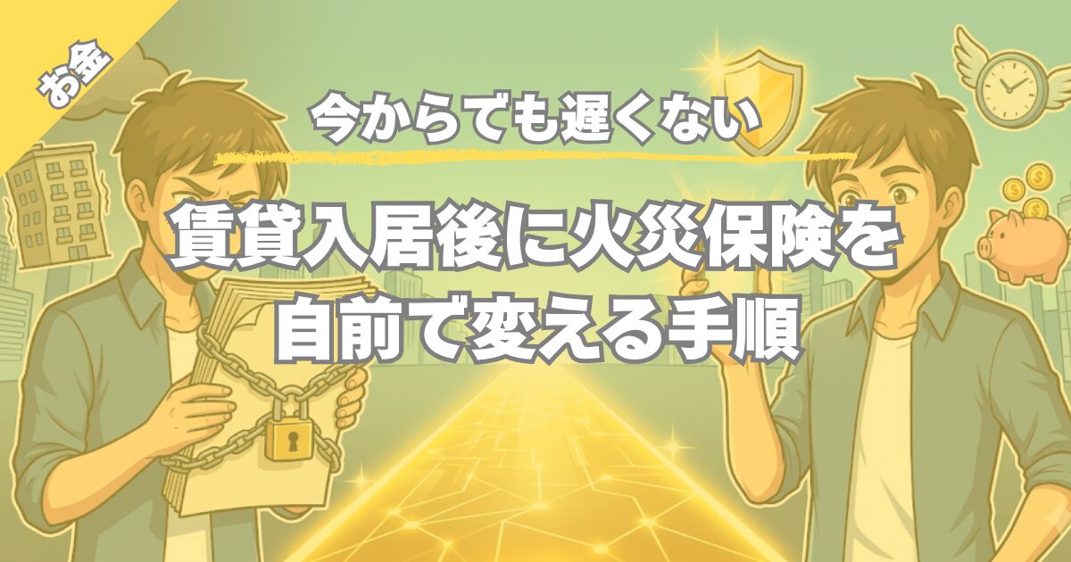 火災保険の切り替えを管理会社へ事後報告する手順とテンプレ
