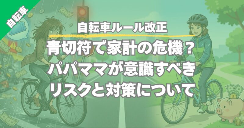 【ルールだけじゃダメ！】自転車青切符から家計を守る！賢い3つの投資で防衛せよ！